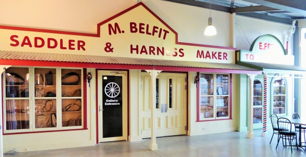 Replica façade of old Feilding shops greets visitors to Coach House Museum